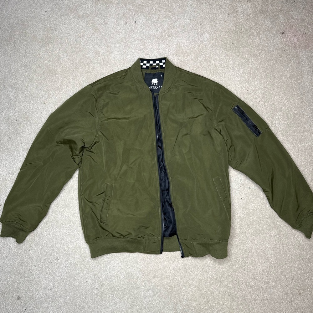 American Stitch Army Green Bomber Jacket